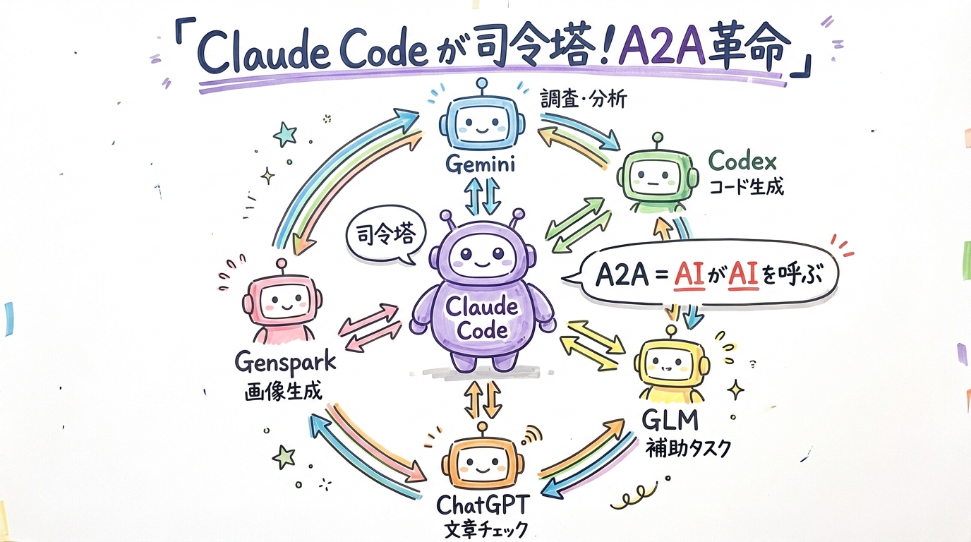 Claude Code A2A革命 メイングラレコ