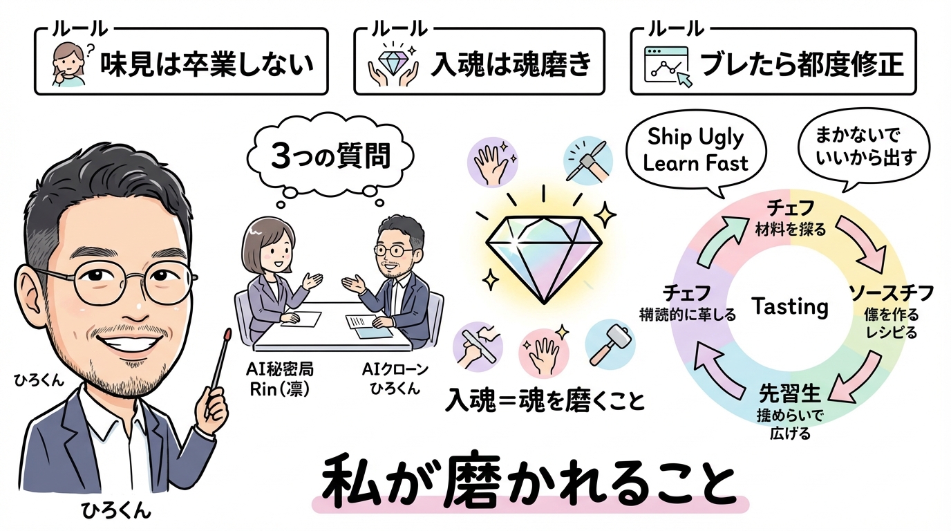 分身AIと秘書AIに「勝手に会議させたら」私のセンターピンが見えた話 二人のAIが私抜きで会議していた図解