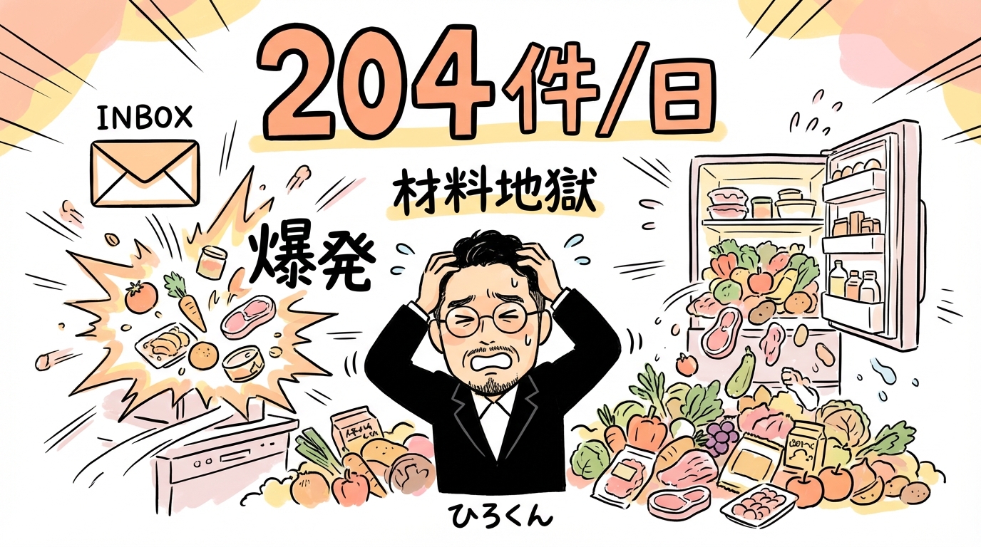 inbox爆発 204件/日のキャプチャが殺到 - 分身AI.comグラレコ図解