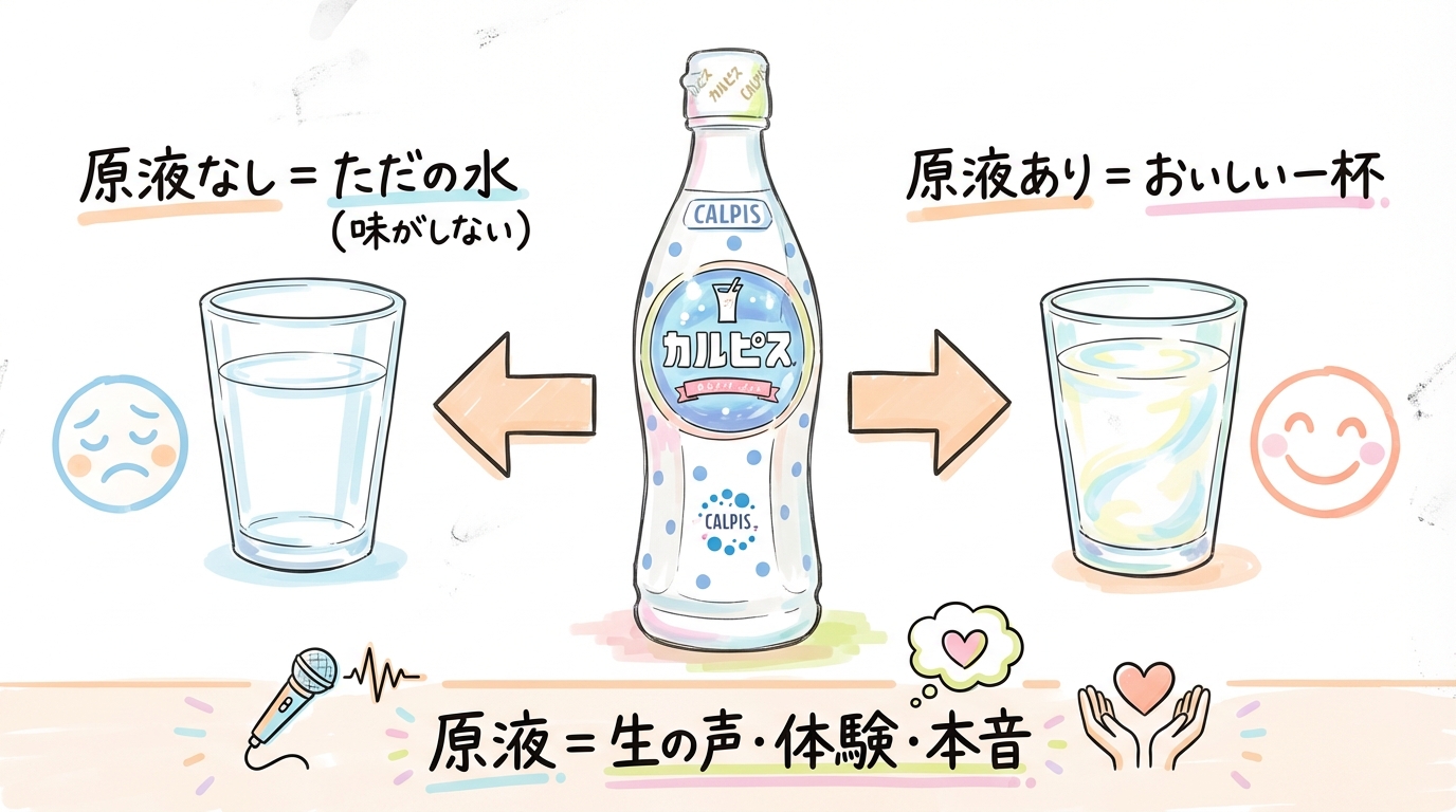 解決策は「カルピスの原液」だった