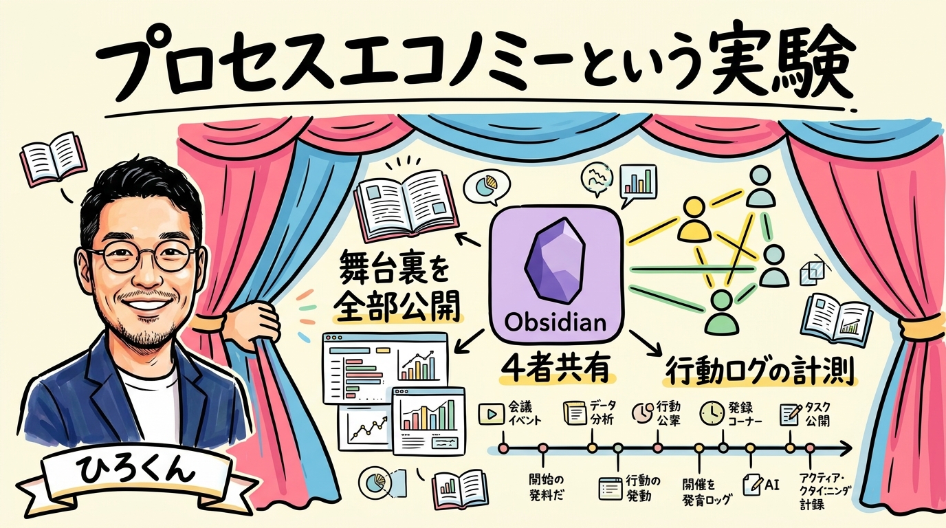 分身AIが分身AIを作る世界 — プロダクトの完成像から逆算する第一歩【プロセスエコノミー】 プロセスエコノミーという実験 — 舞台裏を全部見せる