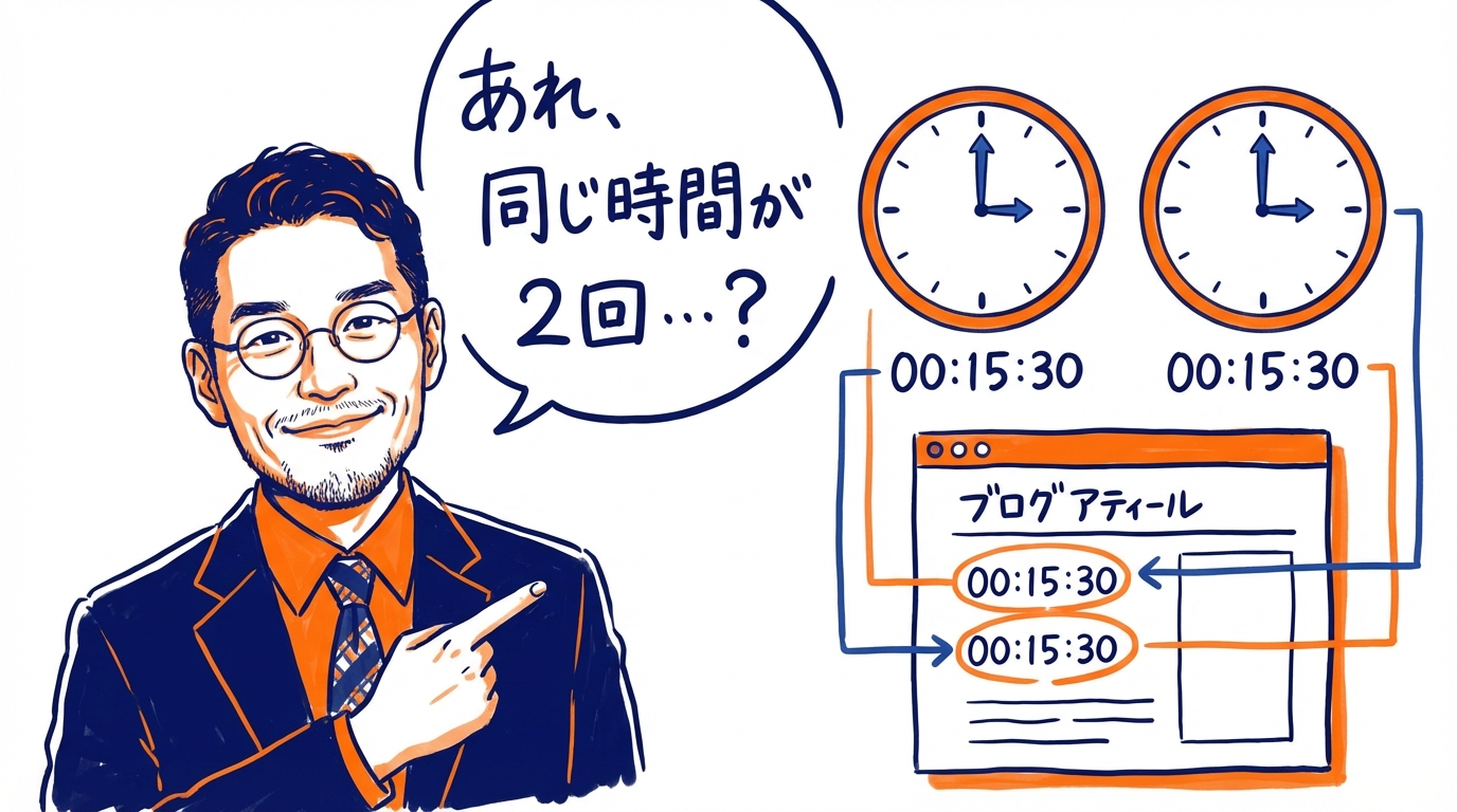 タイムスタンプが重複した