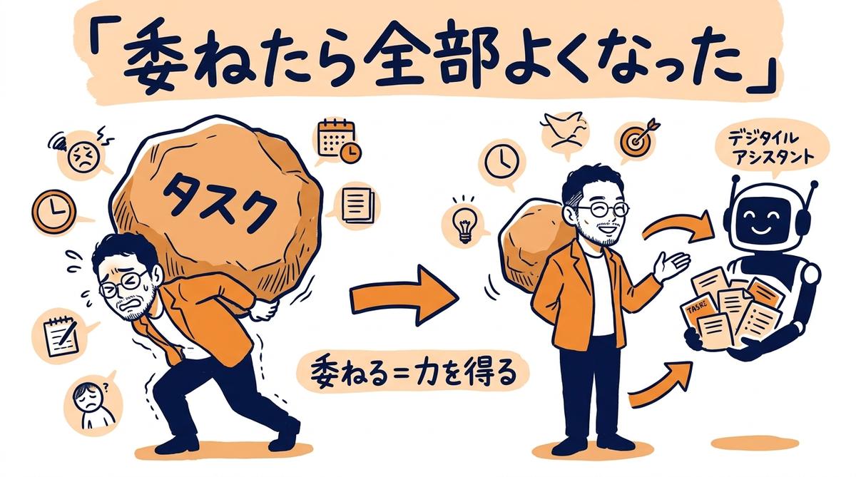 委ねたら全部よくなった 抱え込みOSから委ねるOSへ グラレコ見出し画像