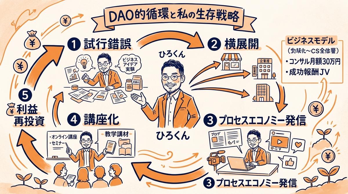 3. 私の生存戦略：DAO的循環と「アナログ層の開拓」
