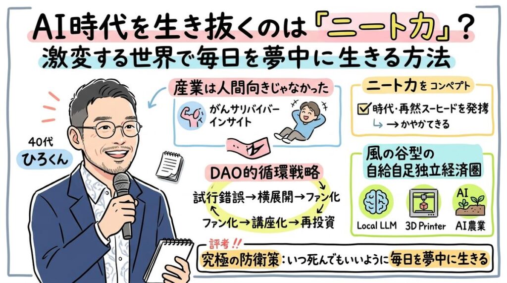 AI時代を生き抜くニート力の全体図解