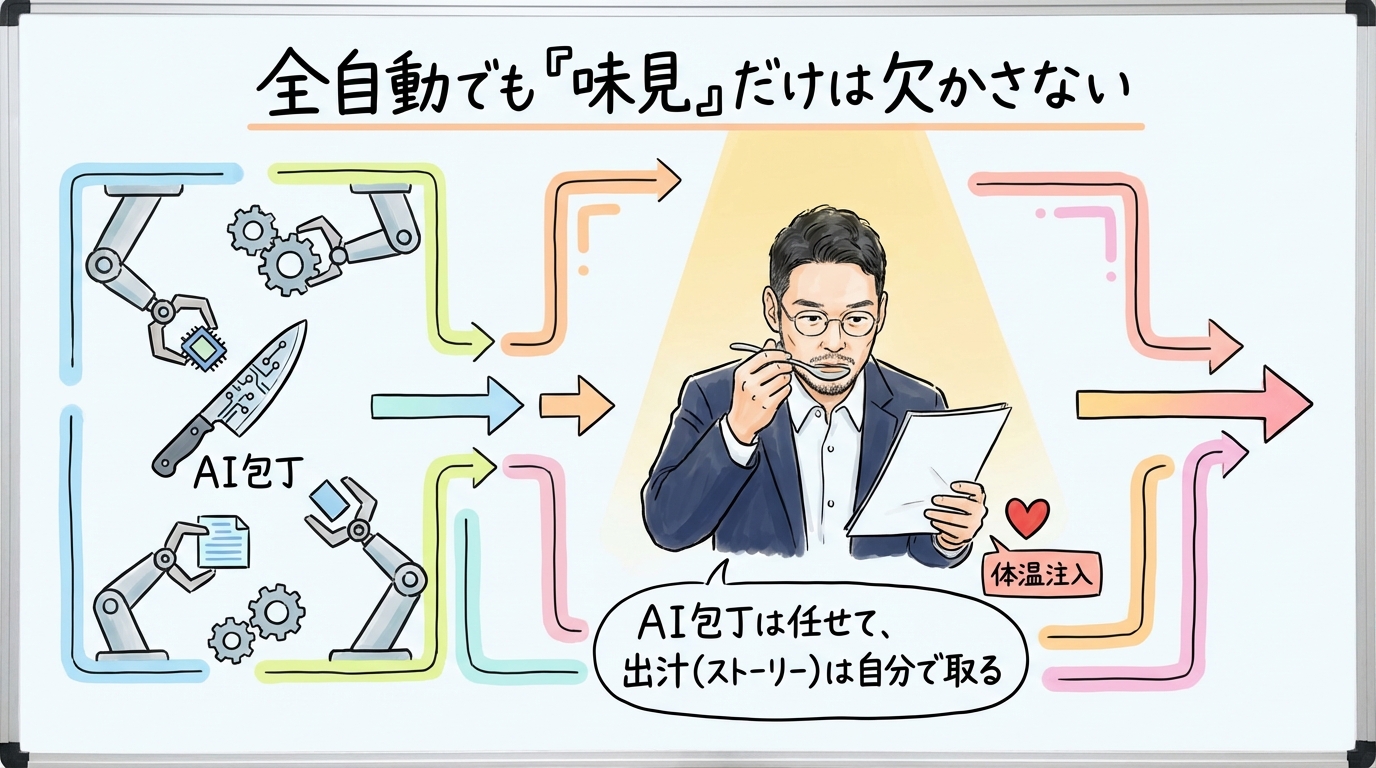 全自動でも「味見」だけは欠かさない