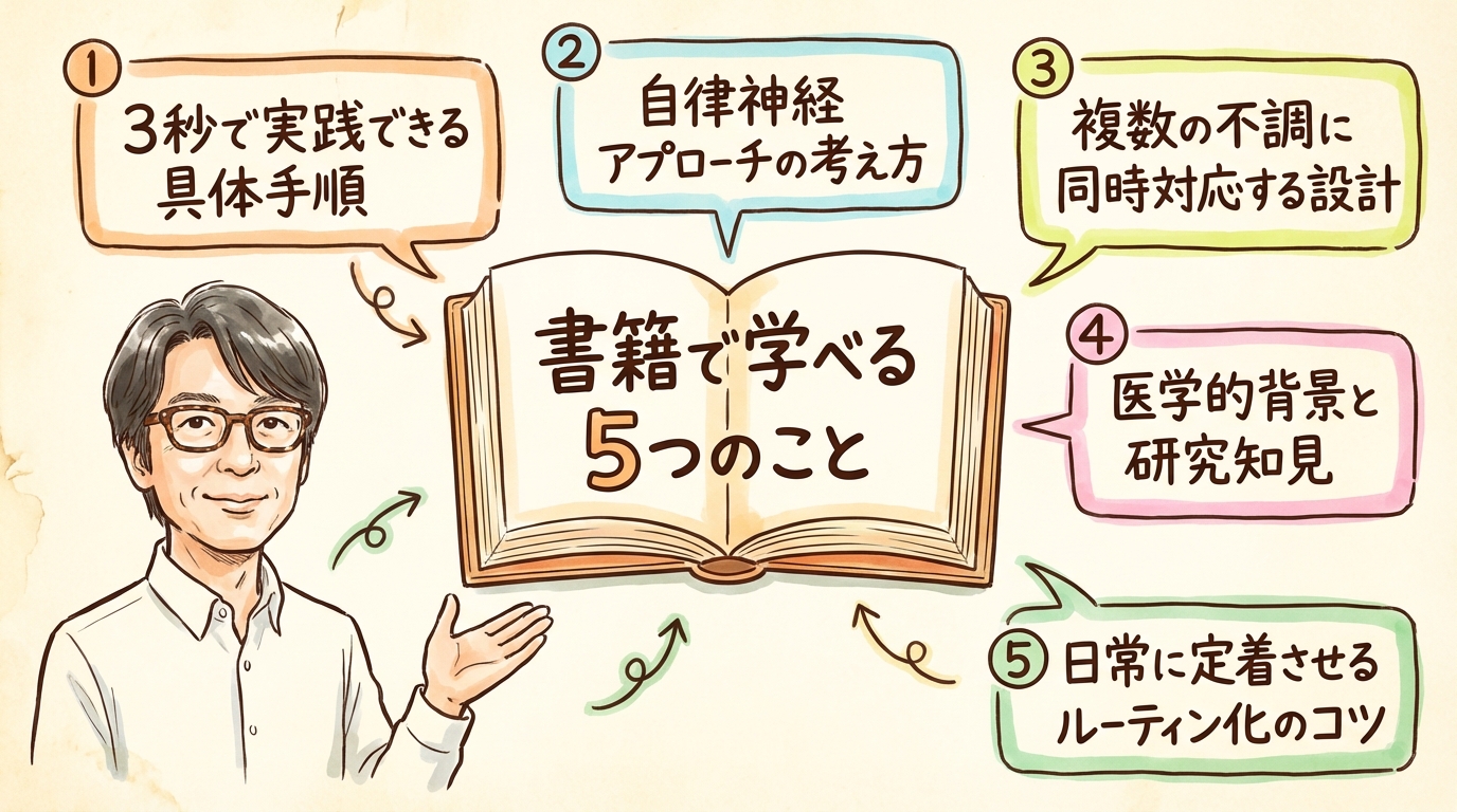 書籍で学べる5つのこと グラレコ図解