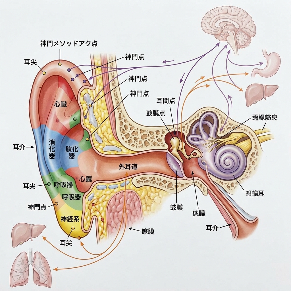 神門メソッド漫画12（医学解剖図風）