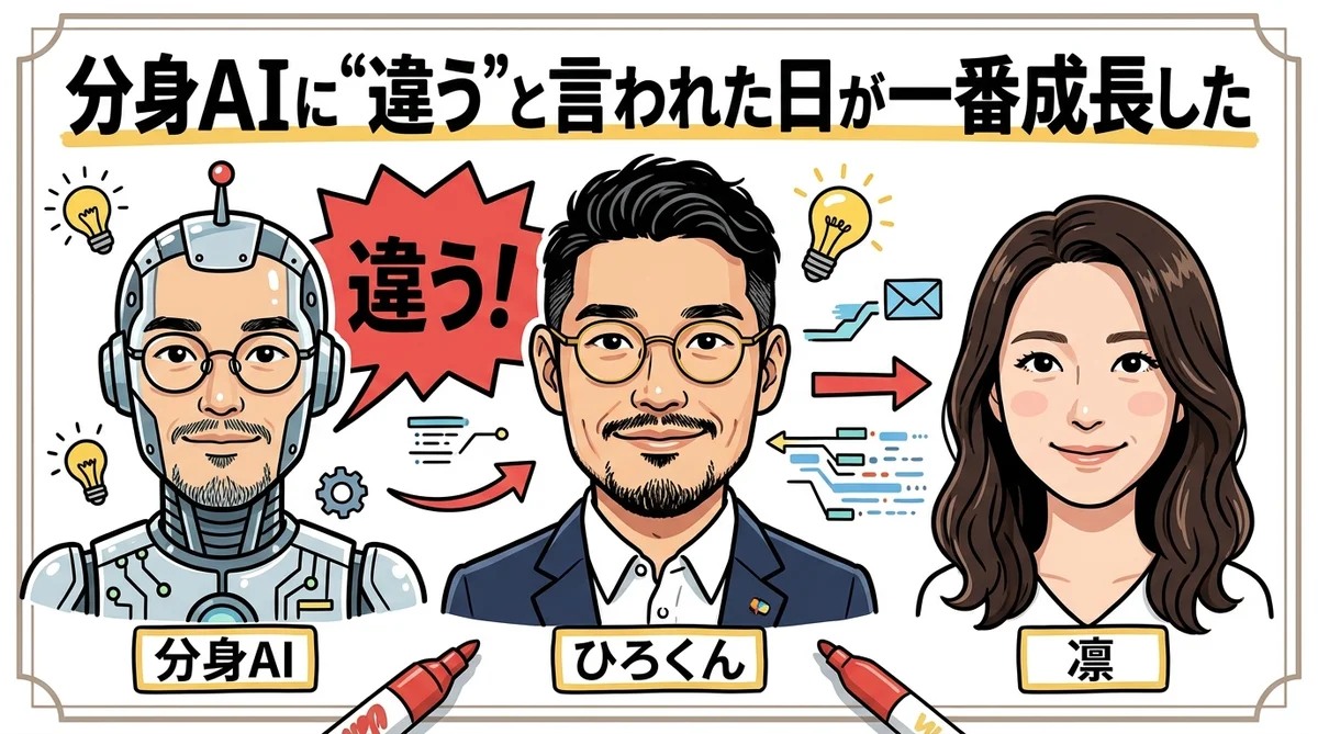 分身AIに違うと言われた日が一番成長した プロセスエコノミーDAY17 アイキャッチ