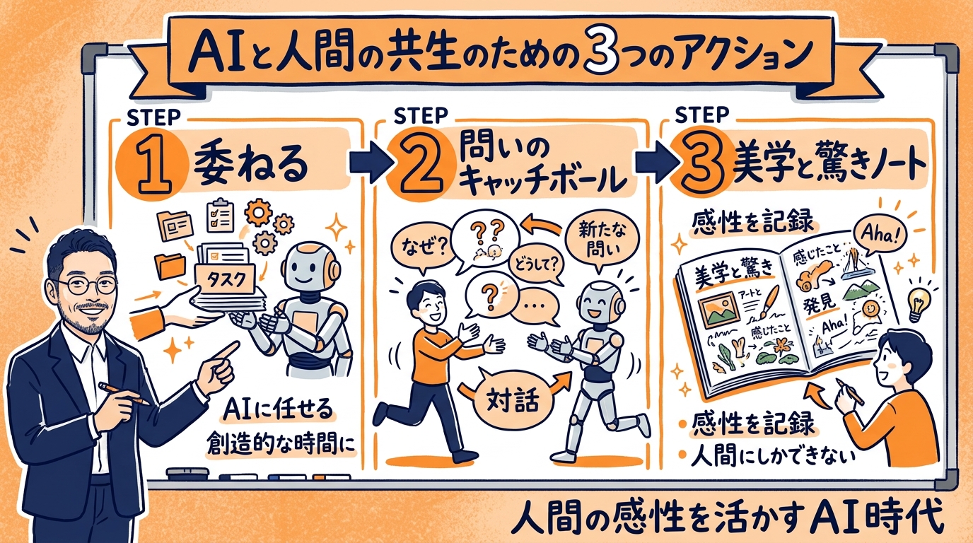 AIと人間が共存するための3つの具体的アクション