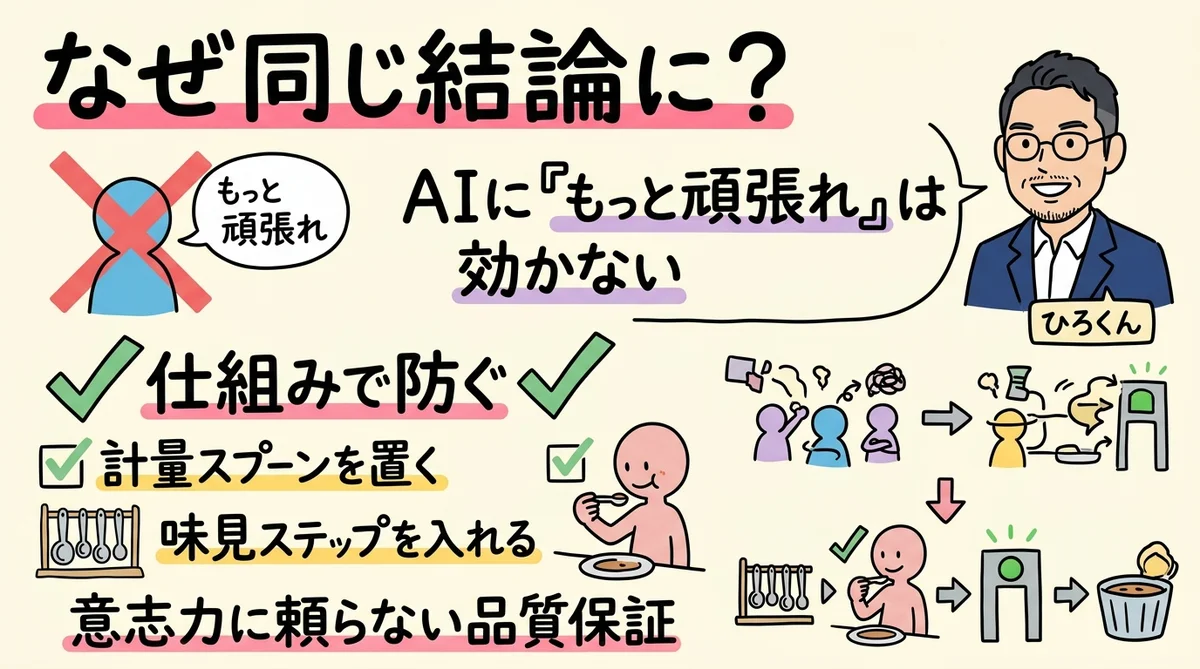 なぜ同じことにたどり着いたのか