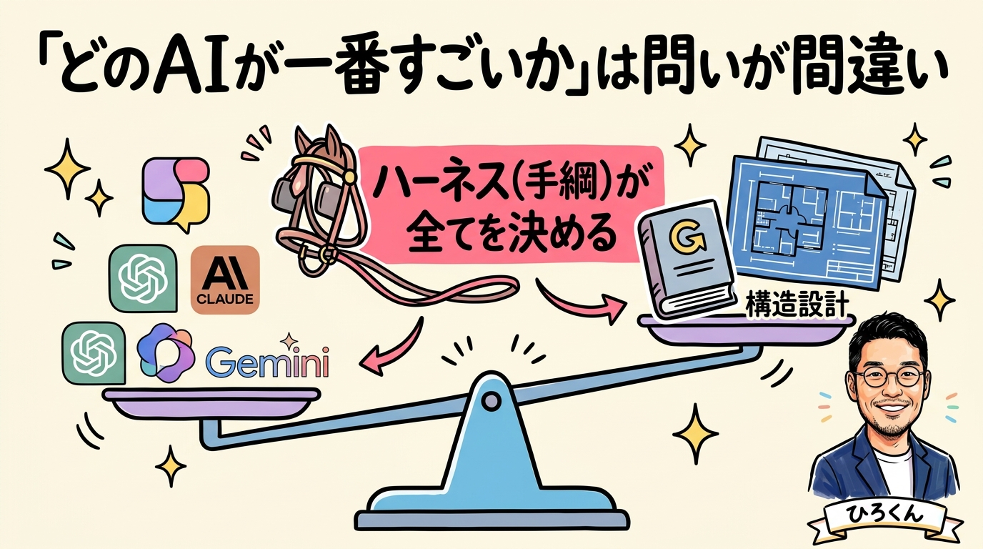 最新AIモデル vs 構造設計の天秤 - 分身AI.comグラレコ図解