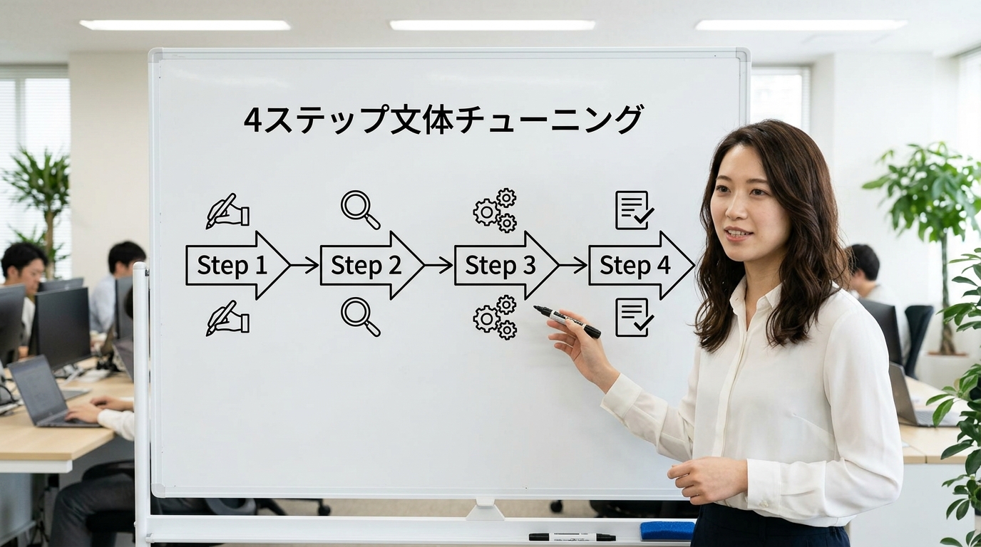 4ステップ文体チューニング - フロー図を説明する凛