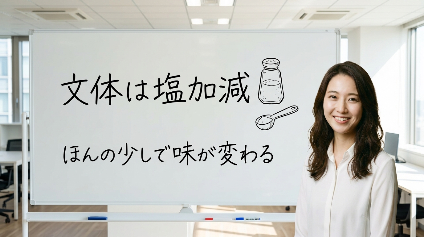 文体は塩加減 - 料理の比喩で締めくくる凛