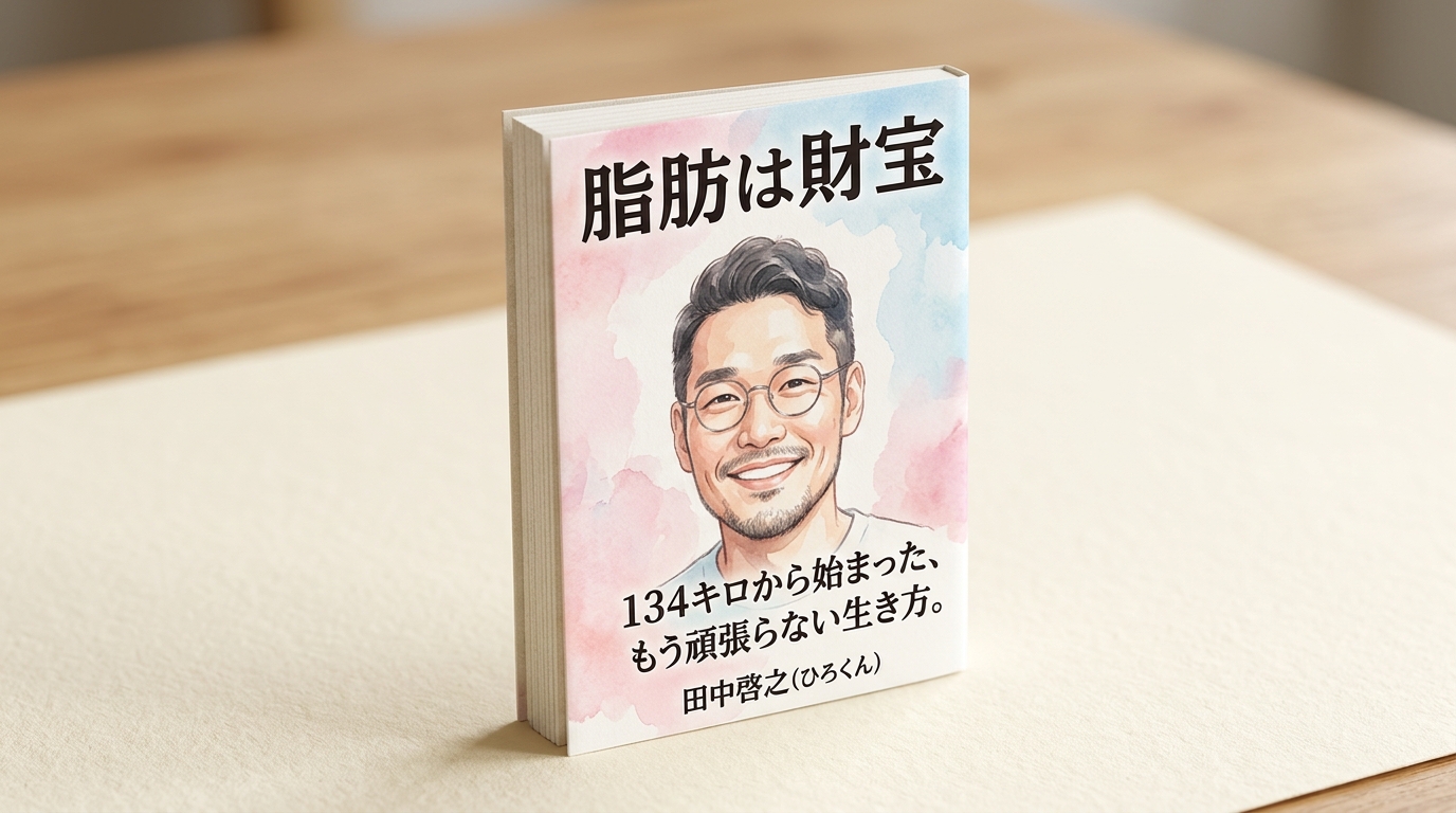 小冊子「脂肪は財宝」3Dモックアップ