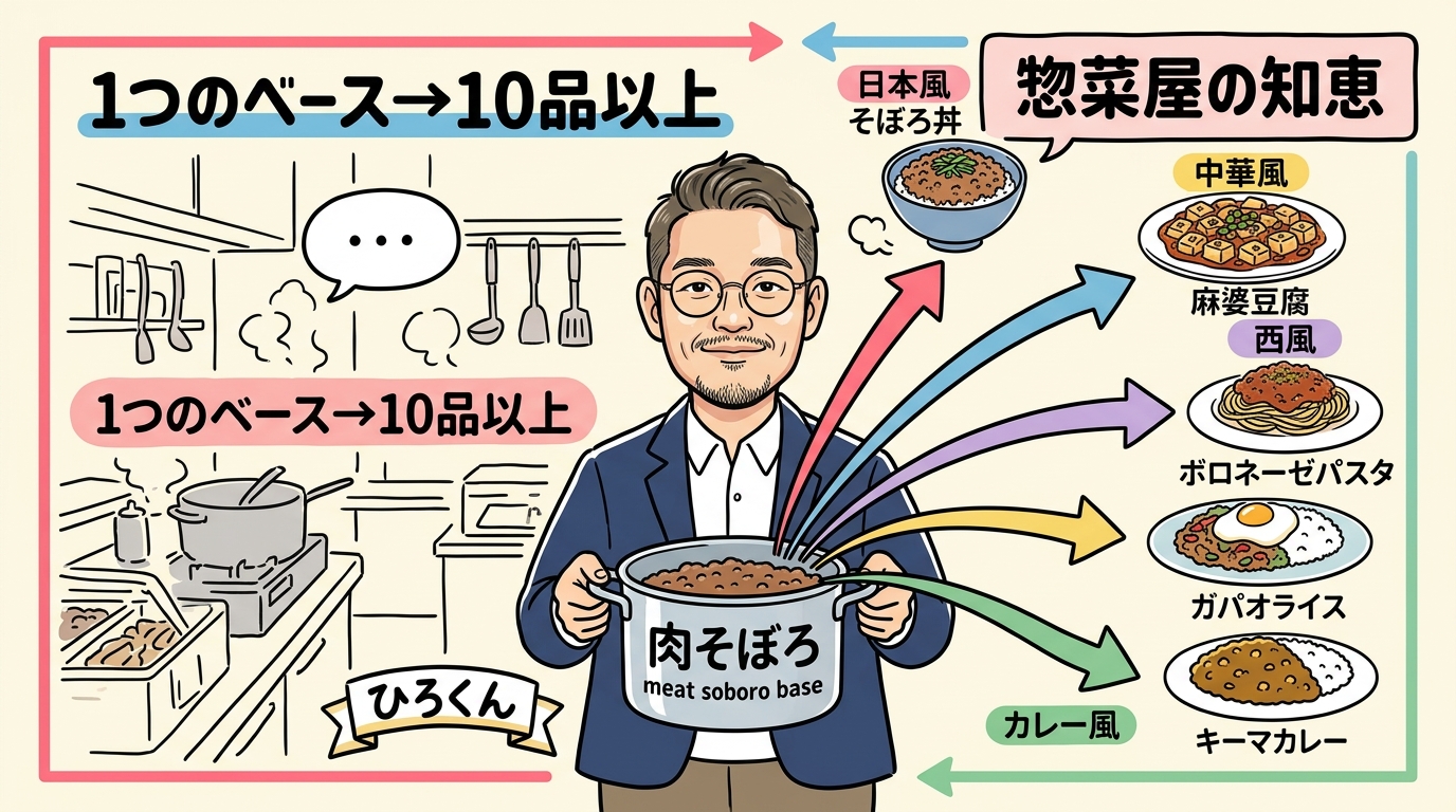 惣菜屋の肉そぼろリメイクからコンテンツ無限展開の原体験