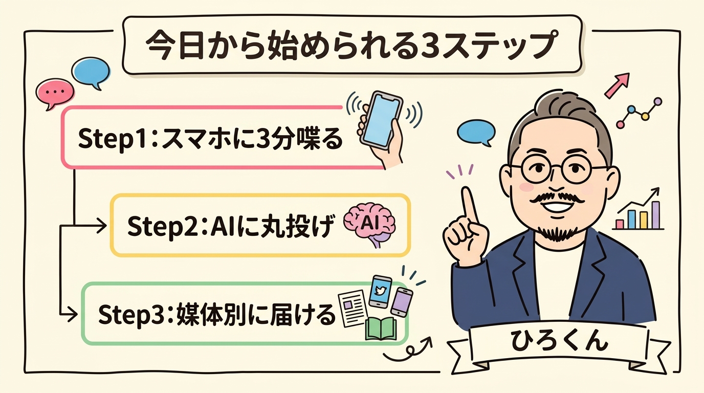 今日から始められるコンテンツリパーパス3ステップ