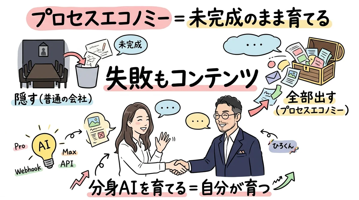 プロセスエコノミー＝未完成のまま育てる