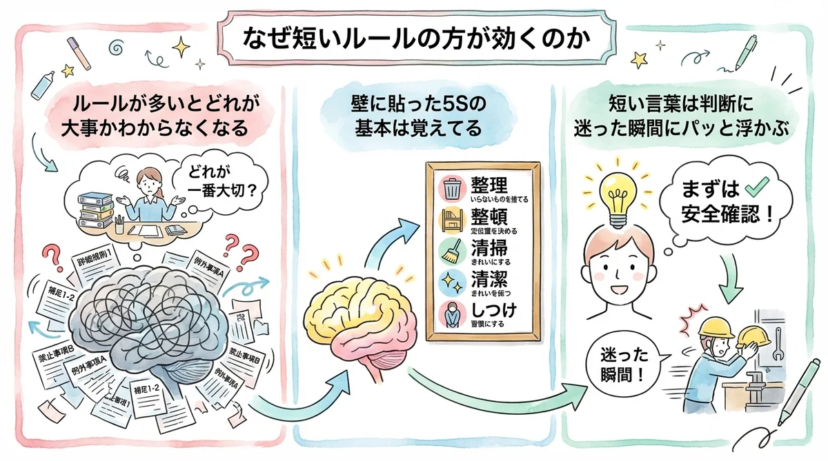 短いルールほど効く理由の図解