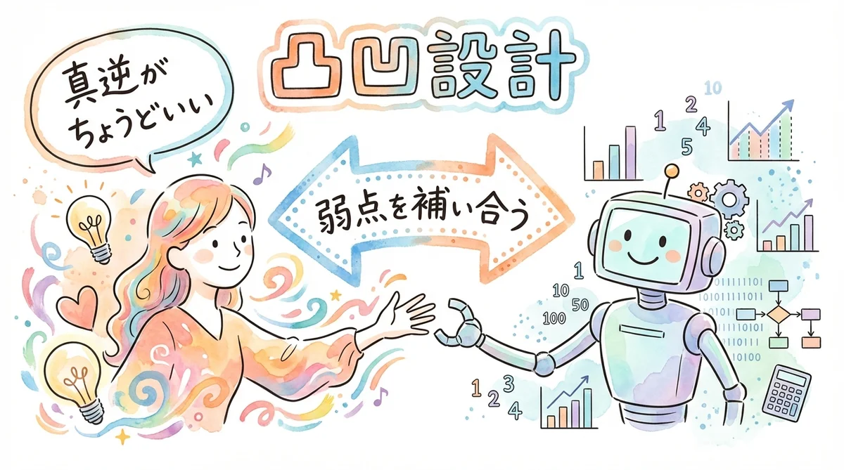 AI秘書の「凸凹設計」