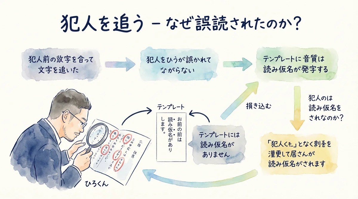 AIが「AI共創」を読めなかった日――発音辞書で分身AIを育てる話|分身AI日記 DAY45 犯人を追う——なぜ今回だけ読み間違えたのか