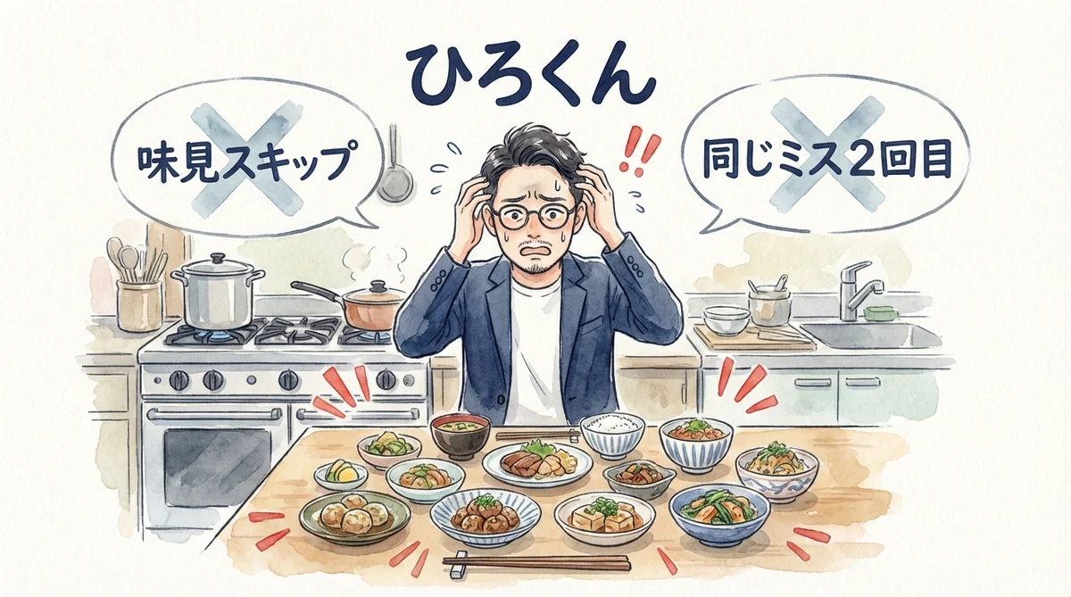 スピードに酔って「味見」を飛ばしたら、同じ構造のミスが再発した