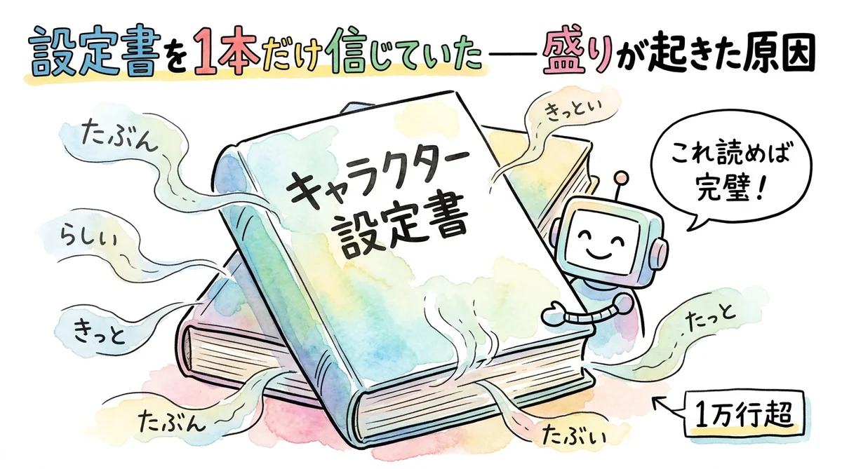 2. 「盛り」が起きた原因——キャラクター設定書を1本だけ信じていた