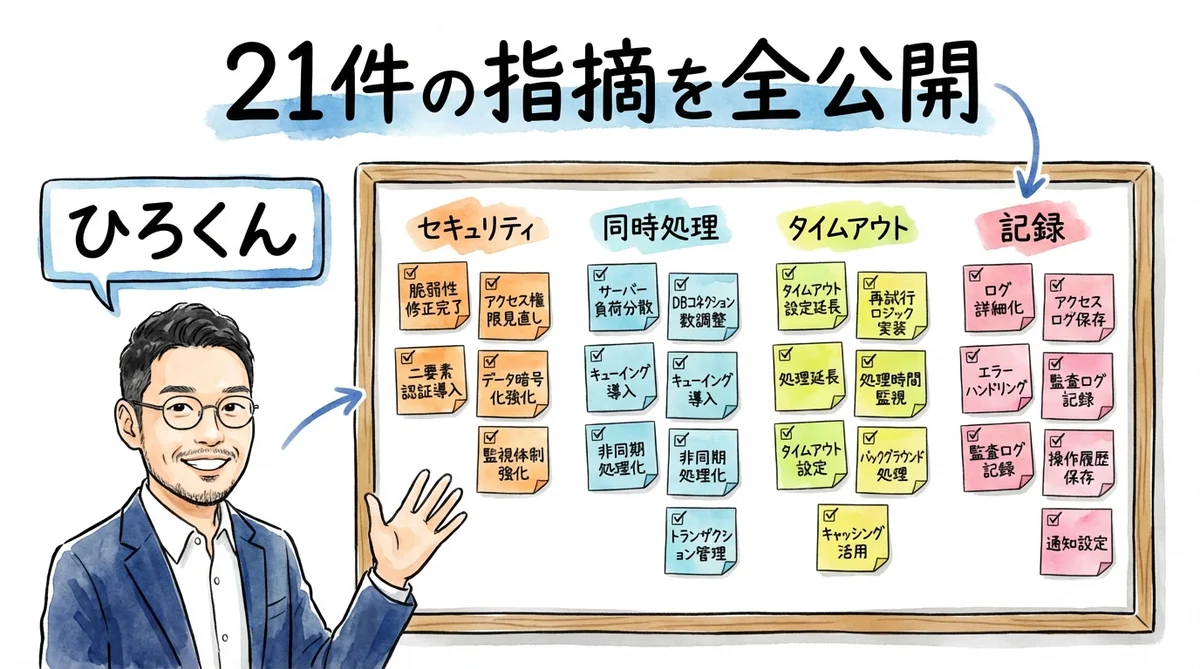 分身AIを別のAIにレビューさせたら21件ダメ出し——全部直した話|分身AI日記 DAY44 AIコードレビュー21件の指摘を全公開