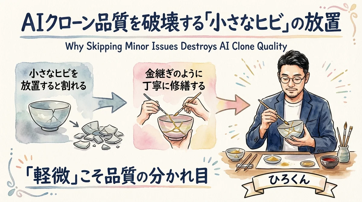 分身AIを別のAIにレビューさせたら21件ダメ出し——全部直した話|分身AI日記 DAY44 軽微だからスキップが分身AIの品質を壊す理由