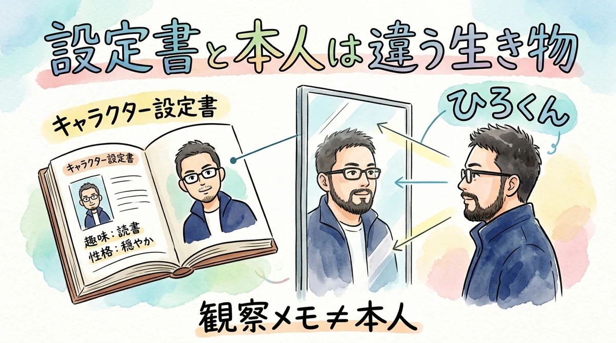 5. 分身AIを育てる人に伝えたい——「設定書」と「本人」は違う生き物