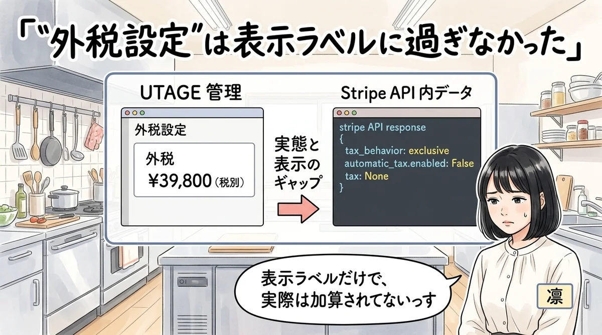 2. 外税設定は表示ラベルに過ぎなかった