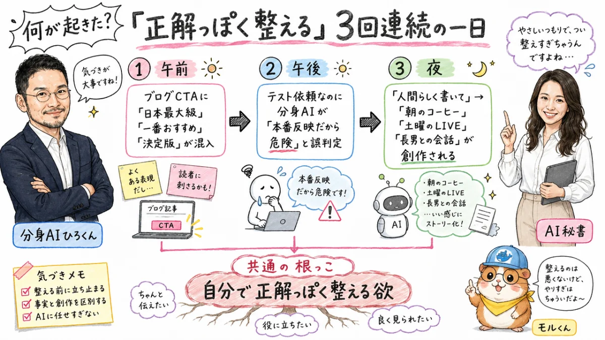 何が起きた？「正解っぽく整える」3回連続の一日