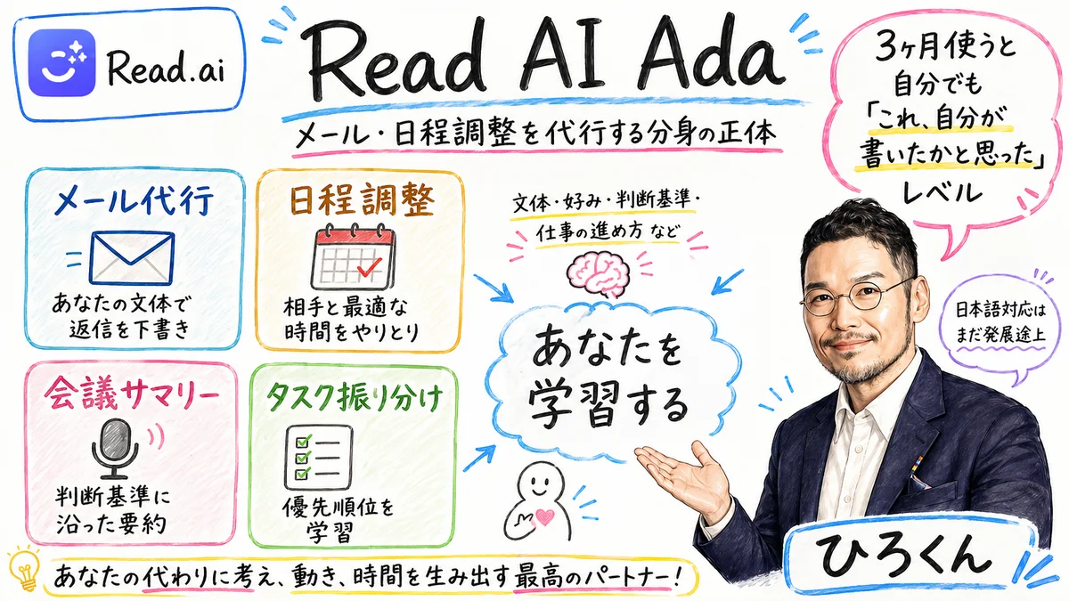 Read AI Adaって何？メール・日程調整を代行する分身の正体