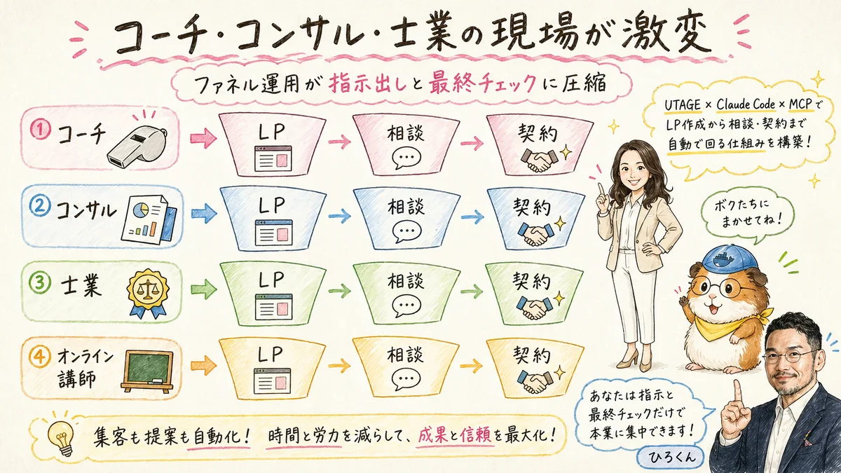 コーチ・コンサル・士業に特に効く理由 の図解