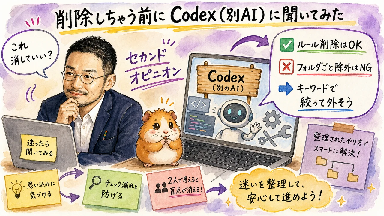 削除する前にCodex（別AI）に聞いてみた（DAY76 H2-3）