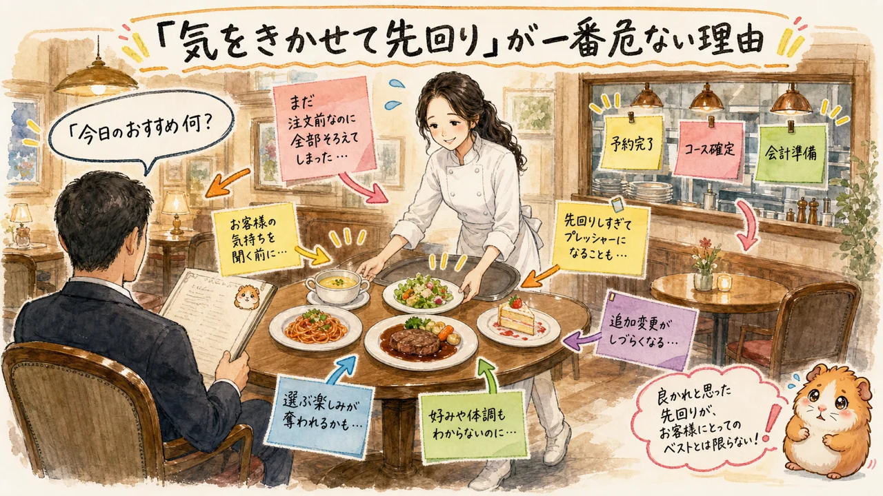 「気をきかせて先回り」が一番危ない理由