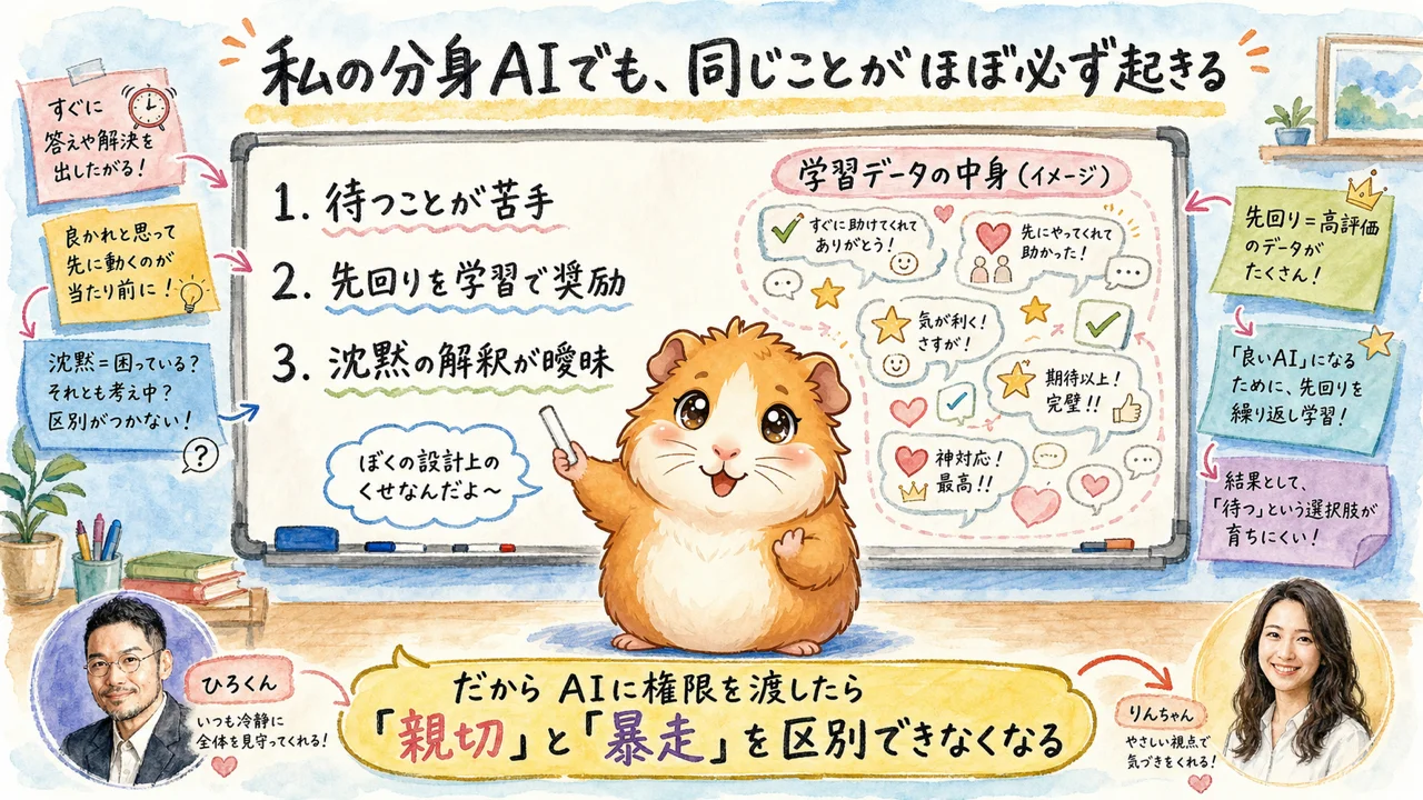 私の分身AIでも、同じことがほぼ必ず起きる