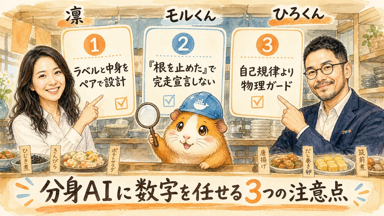 分身AIが数字に嘘をついた日 図解
