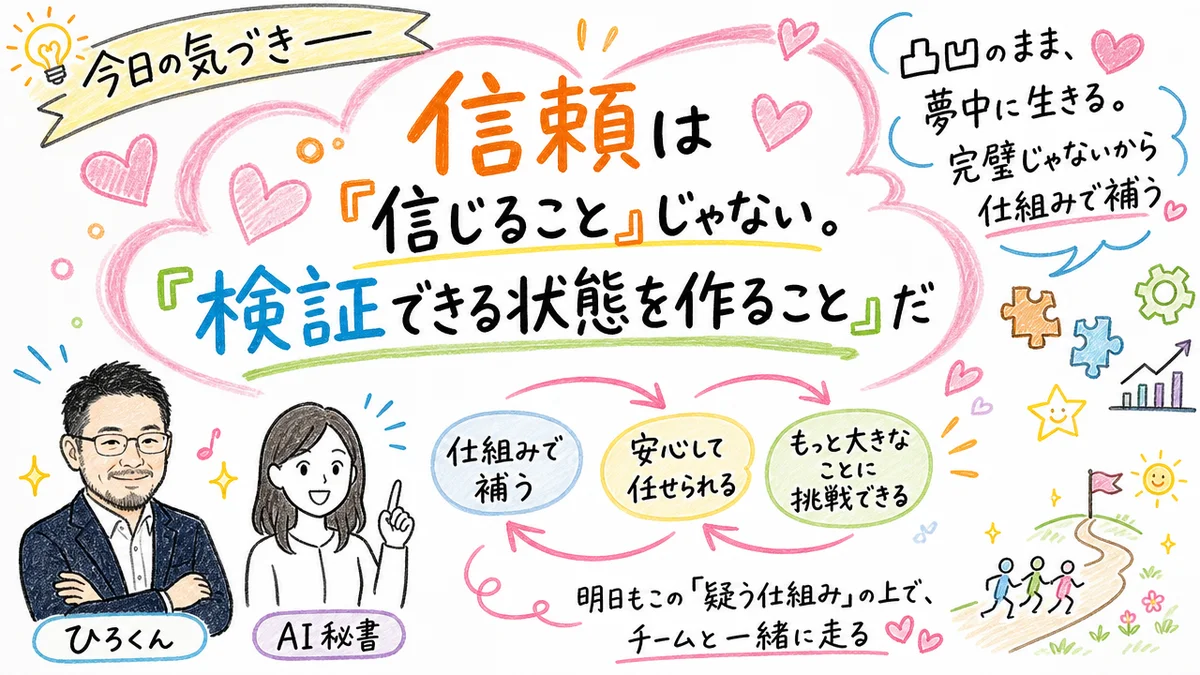 今日の気づき——信頼は仕組みの中に宿る