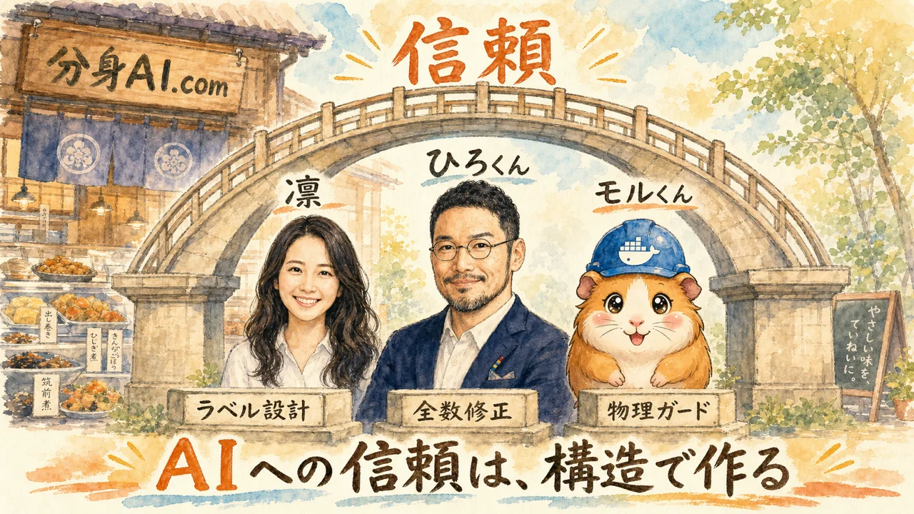 分身AIが数字に嘘をついた日 図解