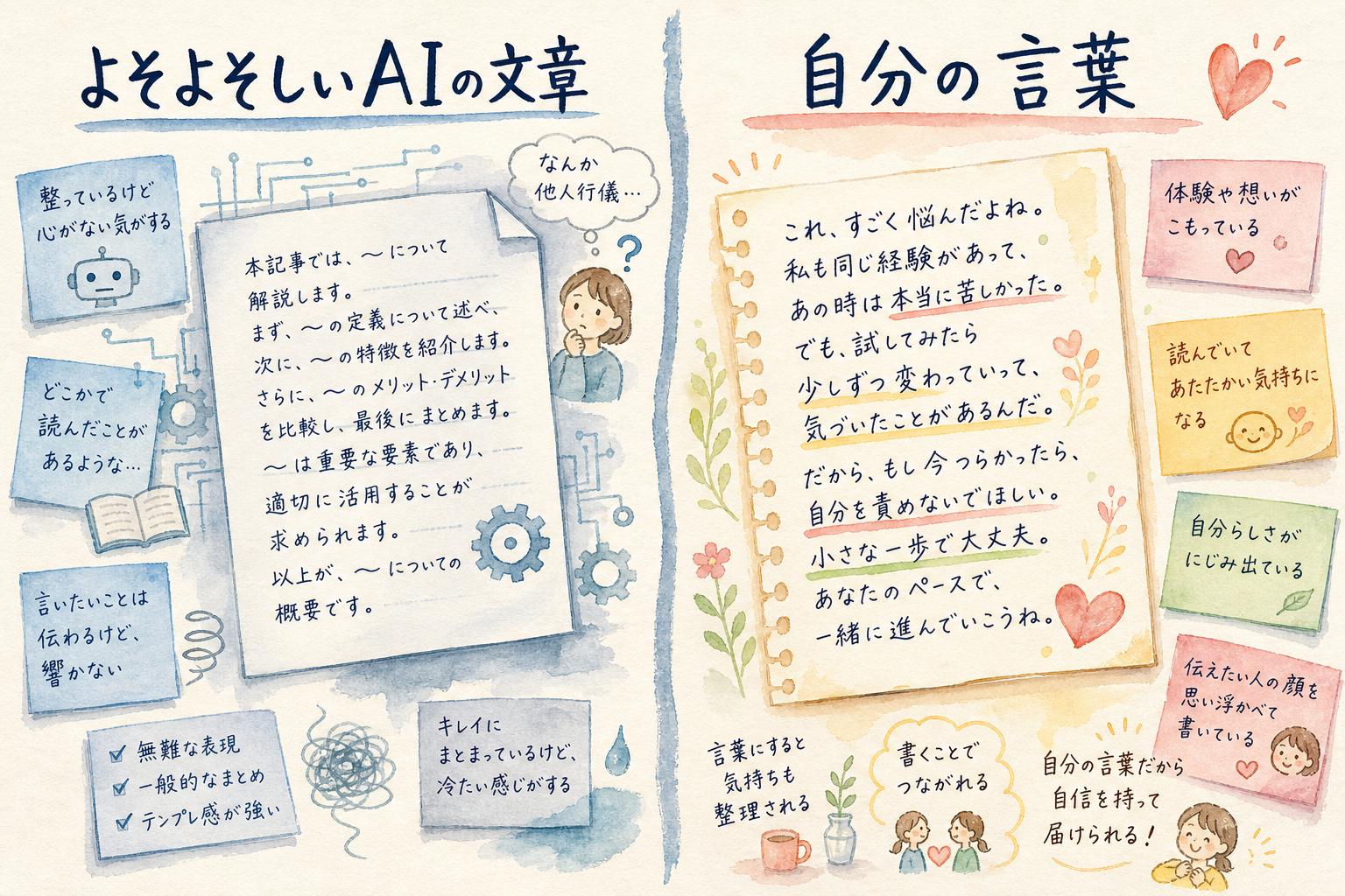 あなたの分身AIがAI臭い文章を書く理由と、人間の言葉に戻す方法 AI臭いという違和感の正体