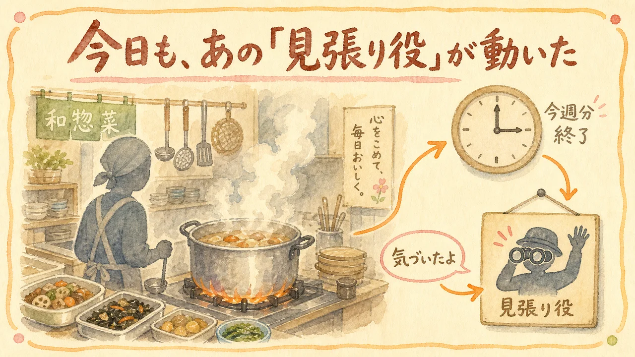 今日も、あの「見張り役」が動いた