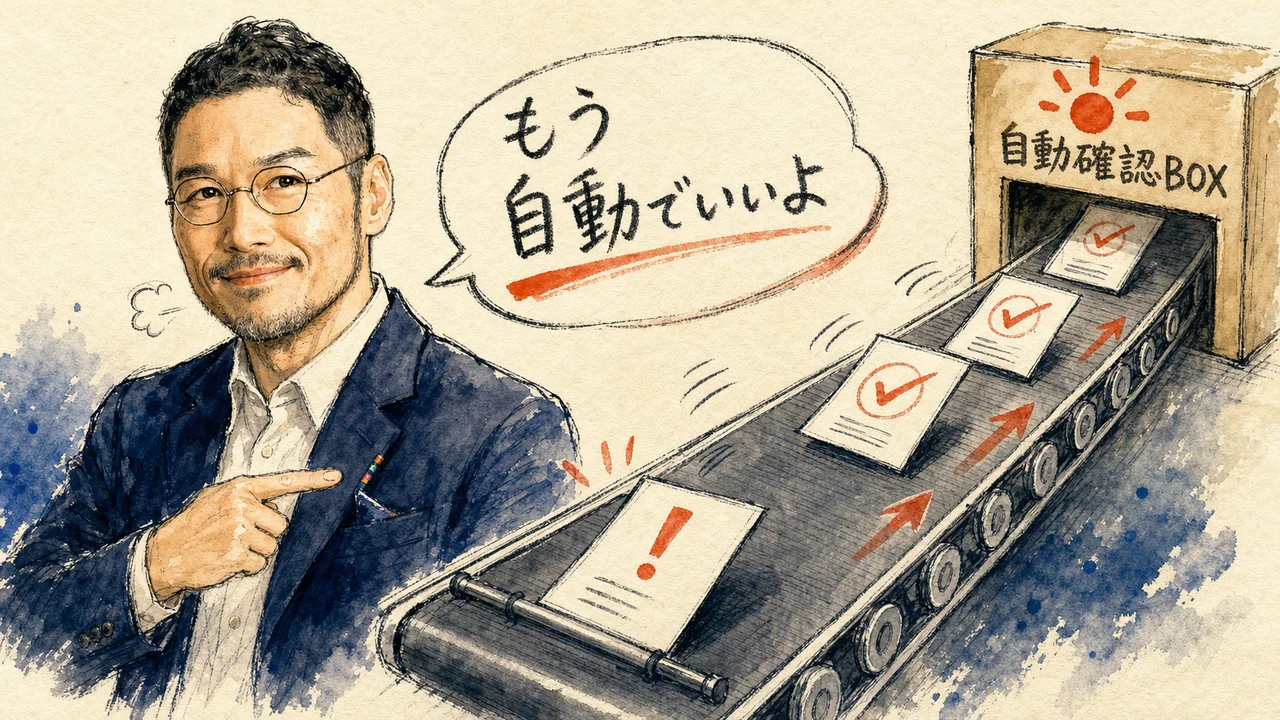 AI秘書に「もう自動でいいよ」と言ったら、一つだけ例外を作った話|分身AI日記 DAY134 「3はもう自動でいいよ」――増える負担を減らす一言