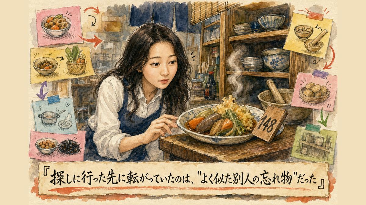 探しに行った先に転がっていたのは、”よく似た別人の忘れ物”だった
