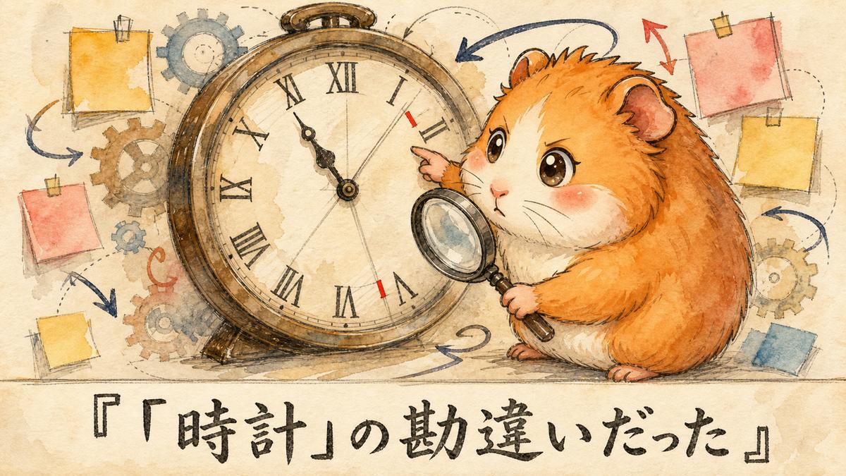 分身AI日記 DAY150 原因を探ったら、「時計」の勘違いだった