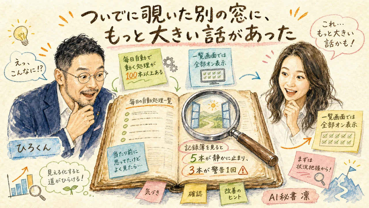 ついでに覗いた別の窓に、もっと大きい話があった