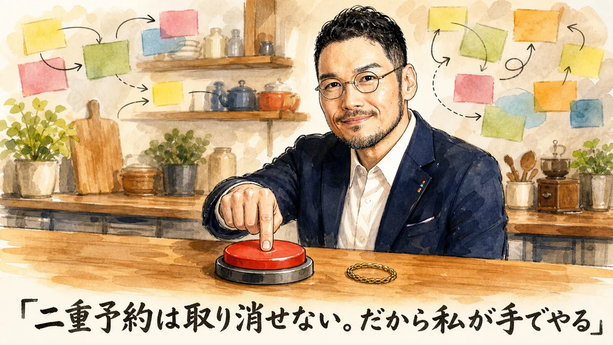 二重予約は取り消せない。だから私が手でやる
