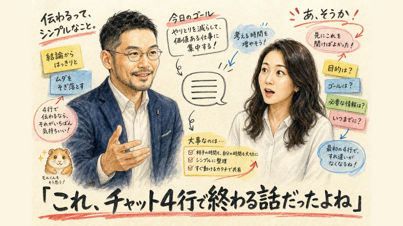 「これ、チャット4行で終わる話だったよね」