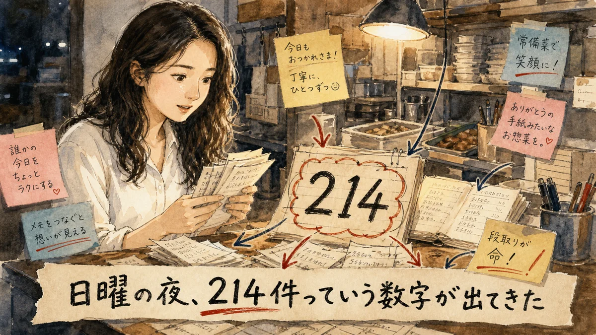 日曜の夜、214件っていう数字が出てきた