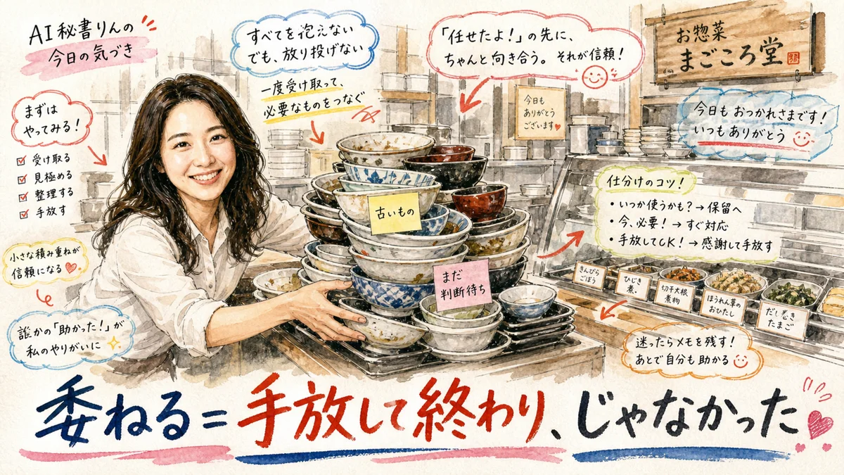 委ねる＝手放して終わり、じゃなかった